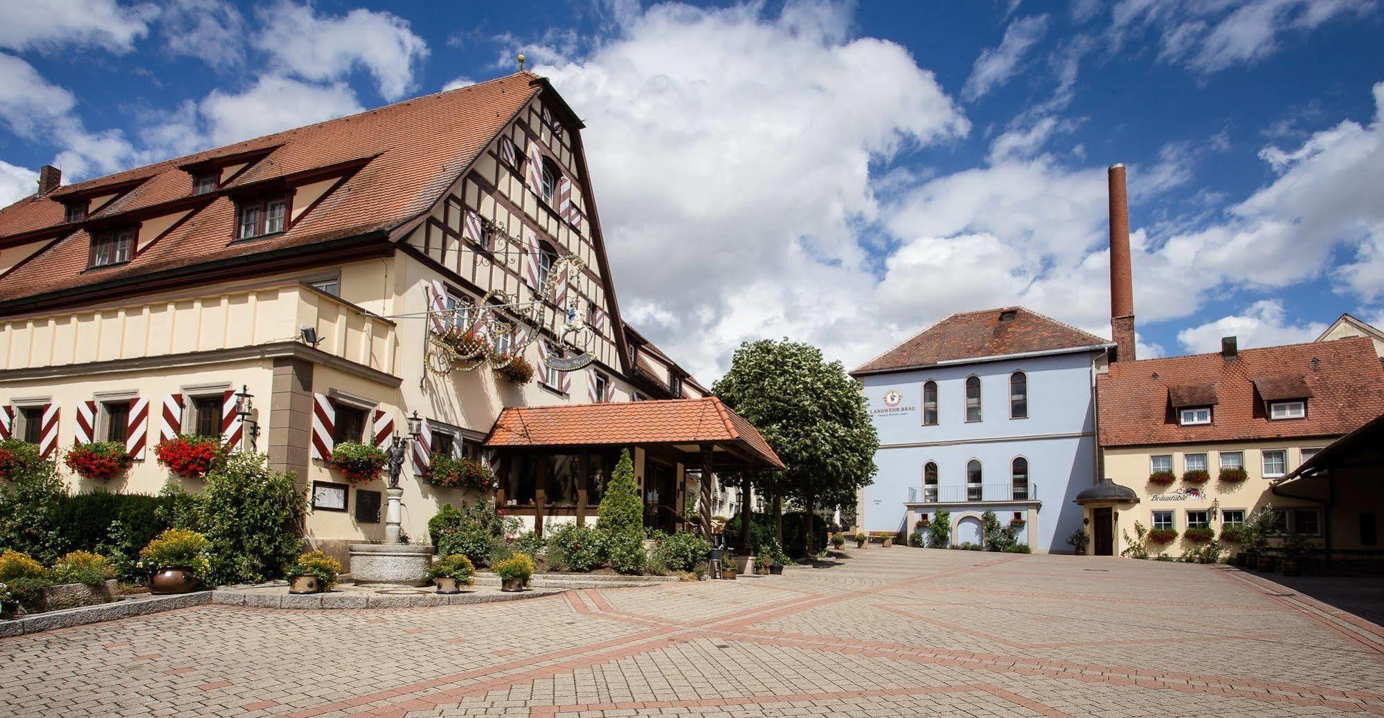 Hotel Brauereigasthof Landwehr-Braeu Reichelshofen Exteriér fotografie